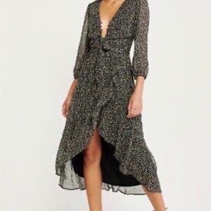 Abercrombie & Fitch Black and White Asymmetrical Dress